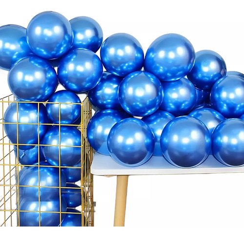 50 Globos De Látex De Metal Para Fiesta De Bodas  Y Confeti  | MercadoLibre