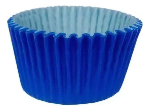 45 Forma De Papel Colorida Forminha Cupcake Empada Forneavel Cor Azul-escuro