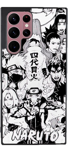 Funda Para Galaxy Naruto Uzumaki Anime Manga Blanco Negro 1