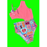 Maiô Infantil- Moda Praia- Modelo Blogueirinha Boneca