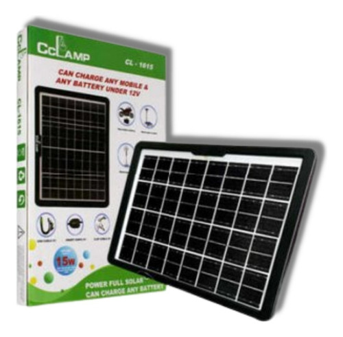 Panel Solar Portatil 5v 12v 15w Recarga Celulares Baterias