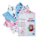 Cubrebocas Kf94 Infantil Certificados Mascarillas10 Pz