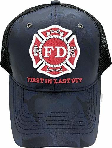 Departamento De Bomberos - Gorra De Béisbol Con Uniforme De 