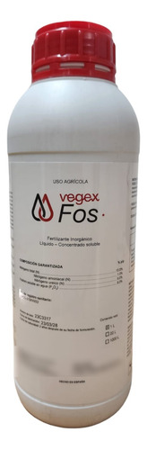 Fertilizante A Base Fosforo Y Nitrógeno Ureico Vegex Fos 1 L