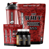 Combo Top Whey + Creatina Monohidratada + Bcaa 120caps + Coq