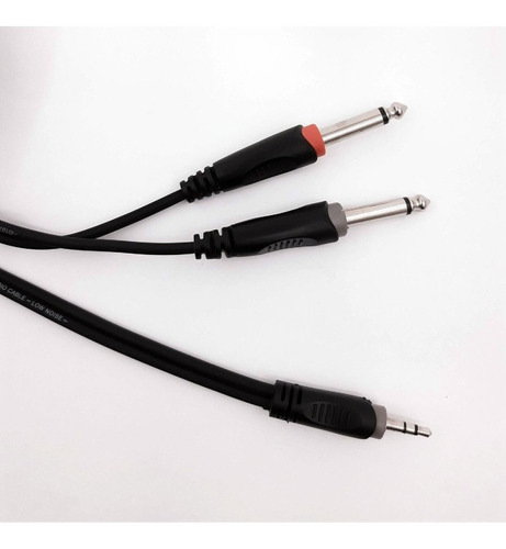Cable Mini Plug Estereo 3,5 Plug 6,5 (2) 1,5m Kwc 9003 Neon