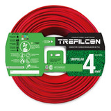 Cable Unipolar Trefilcon Ut4 1x4mm² Rojo X 100m En Rollo