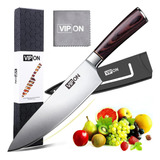 8-inch, Cuchillo De Chef Vg 10 Acero Inoxidable Japonés Gyut