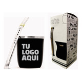 Mate Eco + Bombilla Todo Con Tu Logo Personalizado Regalo