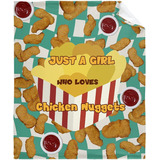 Just A Girl Who Loves Chicken Nuggets Green Plaid Graph...