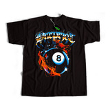 Remera Pool Bola 8 Estampa Grande Calidad Premium Dtf