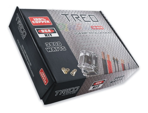 Kit Instalacion X Amplificador 100% Cobre Cal 0 Treo Tr-kit0
