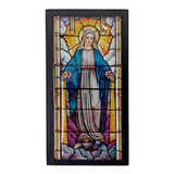 Hermoso Cuadro De La Virgen Milagrosa 22 Cms X 11.5 Cms