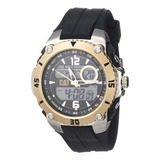 Cat Sportica Reloj Hombre Negro Oro Plata