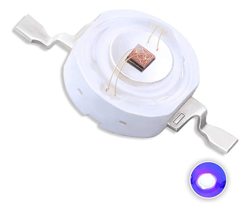 Led Ultravioleta Uv 3w 3v 395nm Alta Potencia