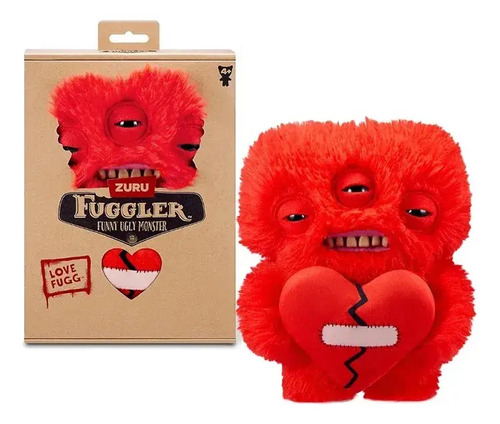 Muñeco De Peluche Fuggler Love Monster De 23 Cm, De Feo A Ro