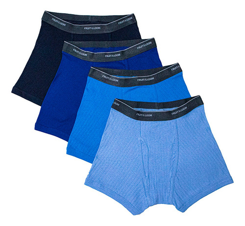 Pack X 4 Boxers Fruit Of The Loom En Algodón Para Hombre