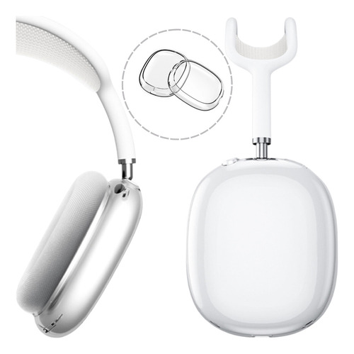 Capa Protetora De Silicone Tpu Transparente Para AirPods Max