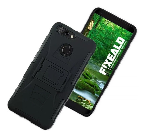 Funda Case Zte Blade Axon Rudo Protector Con Clip