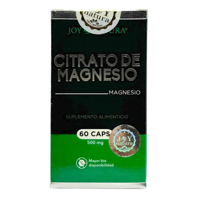 Citrato de Magnesio 60 Cápsulas Joy Natura Suplemento Sin Gluten Vegano | MercadoLibre
