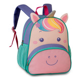 Mochila Infantil Feminina Com Alças Unicornio Roxo