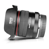 Lente Gran Angular Meike 8mm F3.5 Para Canon Ojo Pez Aps-c