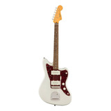 Guitarra Eléctrica Squier By Fender Classic Vibe '60s Jazzmaster De Álamo Olympic White Brillante Con Diapasón De Laurel Indio