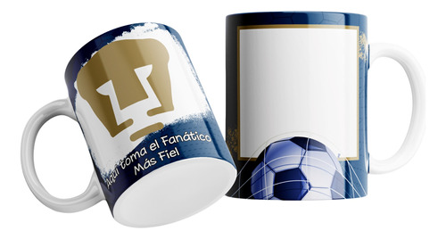 Taza Personalizable Club Pumas Universidad Con Tu Foto