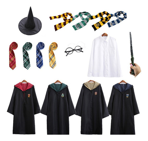 7 Unidades De Ropa De Harry Potter Para Cosplay, Uniforme Es