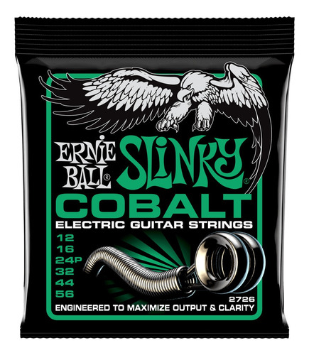 Ernie Ball Cuerdas Guitarra Electrica Slinky Cobalt 12-56