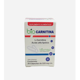 Bio Carnitina Suplemento L-carnitina 30 Cápsulas Sabor Sin Sabor