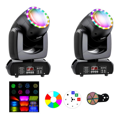2pc 300w Luces Beam 18 Prisma Dmx Dj Cabeza Móvil Roboticas