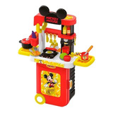 Maleta De Viagem Mickey Cozinha Play Set 3 Em 1 Multikids