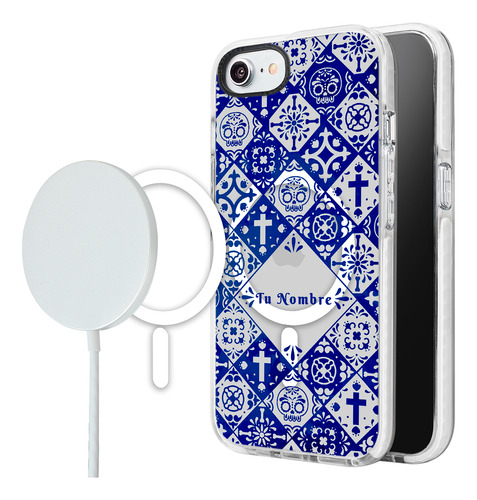 Funda Para iPhone Magsafe Talavera Para Mujer Con Nombre