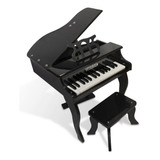 Piano  Turbo Infantil 30k Teclas Turbinho Preto