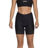 Bermuda Ciclismo Woom Supreme Preto Feminina