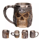 Tazón Taza Calavera 3d Café Té Cerámica Got Shopero Vikingo