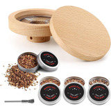 Infusor De Humo Kit Coctelero 4 Sabores Chips Madera Ahumado