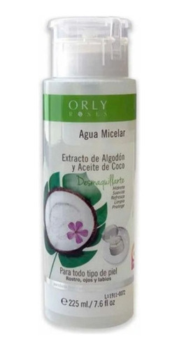 Agua Micelar Orly 225ml - mL a $84