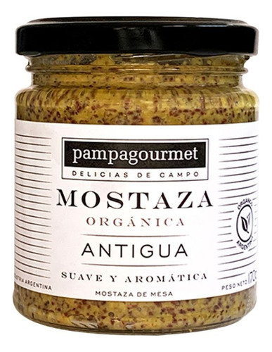 Mostaza Orgánica Antigua Pampa Gourmet X 170 Gr