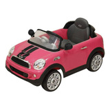 Carro A Batería Para Niños Prinsel Mini Cooper S  Rosa