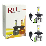 Ampolleta Kit Luces Led H4, 12000lm, 12-24v. X2, R11