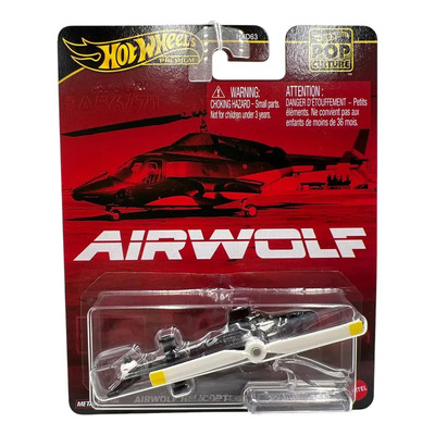 Hot Wheels Premium Pop Culture Airwolf Helicopter 1:64 Negro | MercadoLibre