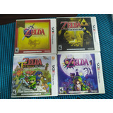 Cuatro Juegos De Zelda De Nintendo 3ds, Físico, Usado
