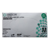 Guante Latex Tresor Talla M Caja X 100 Un. Certificación Isp