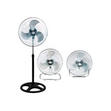 Ventilador 3 En 1 Turbo Pared Pie 18   Pala Metalica 1,70 M