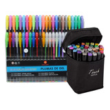 Plumas De Gel 48 Colores + 36 Marcadores Touch Doble Punta