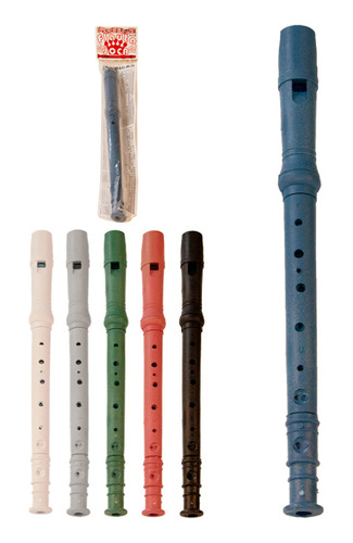 Flauta Doce Germanica Instrumento + Partitura Ensinamento