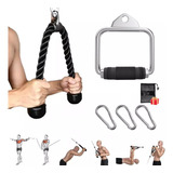 Cuerda/retractor De Entrenamiento De Tríceps+jaladera Tipo D