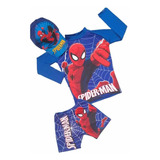 Traje De Baño Hombre Araña Para Niño - Buzo,  Bóxer Y Gorra